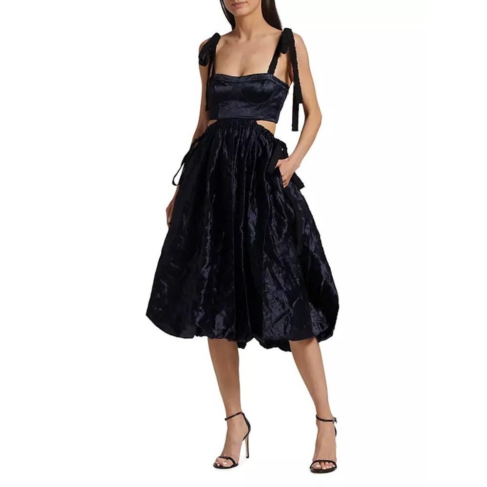 Ulla Johnson Gabrielle Bubble Bustier Dress Midnight Blue Party Chic Size 0